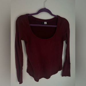 BDG Maroon Long Sleeve